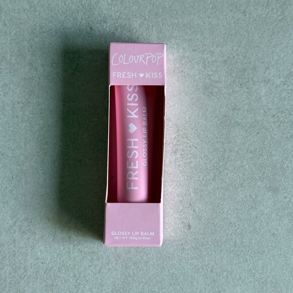 ColourPop Fresh Kiss Glossy Lip Balm in Strawberry Milk 0.49 oz Pink Hydrating - Picture 1 of 4